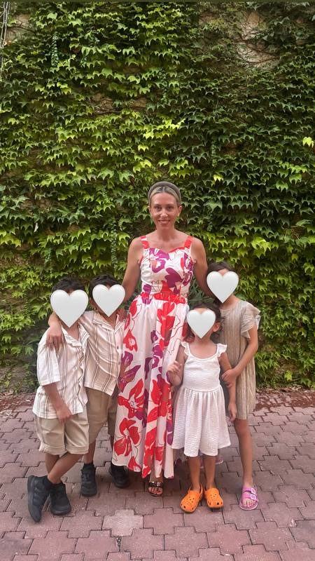 Jocelyn mit ihren 4 Kindern